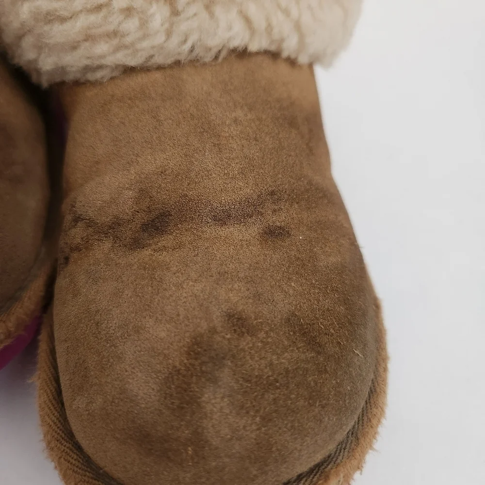 UGG | Ellee boots suede shearling purple buckle sz 1
